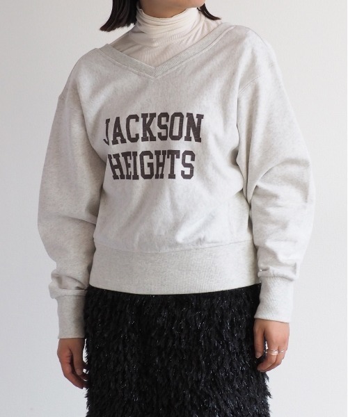 cepo（セポ）の「カシュクールロゴスウェット　2WAY（スウェット・レディース・オフホワイト/ベージュ・M）」の11枚目の写真