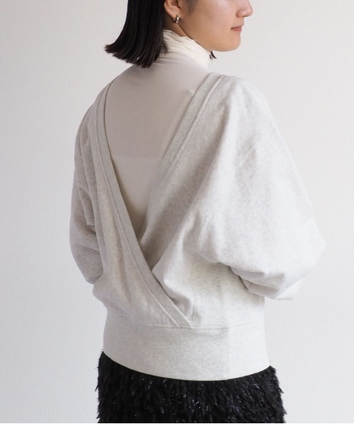 cepo（セポ）の「カシュクールロゴスウェット　2WAY（スウェット・レディース・オフホワイト/ベージュ・M）」の12枚目の写真