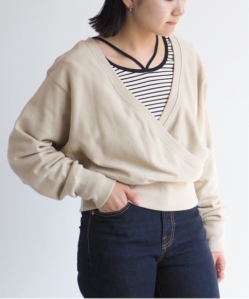 cepo（セポ）の「カシュクールロゴスウェット　2WAY（スウェット・レディース・オフホワイト/ベージュ・M）」の20枚目の写真