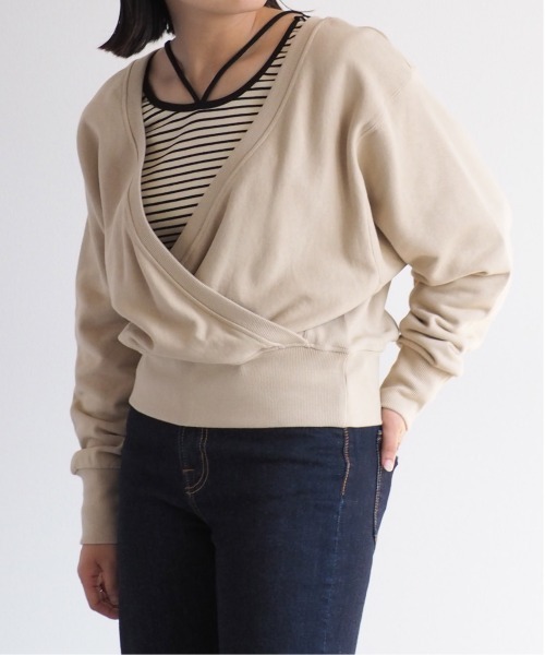 cepo（セポ）の「カシュクールロゴスウェット　2WAY（スウェット・レディース・オフホワイト/ベージュ・M）」の21枚目の写真