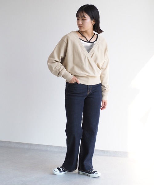 cepo（セポ）の「カシュクールロゴスウェット　2WAY（スウェット・レディース・オフホワイト/ベージュ・M）」の22枚目の写真