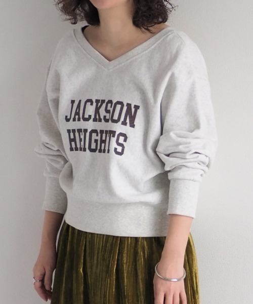 cepo（セポ）の「カシュクールロゴスウェット　2WAY（スウェット・レディース・オフホワイト/ベージュ・M）」の4枚目の写真