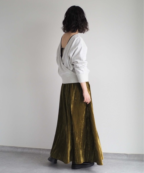 cepo（セポ）の「カシュクールロゴスウェット　2WAY（スウェット・レディース・オフホワイト/ベージュ・M）」の8枚目の写真