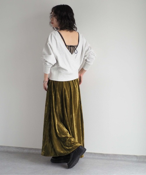 cepo（セポ）の「カシュクールロゴスウェット　2WAY（スウェット・レディース・オフホワイト/ベージュ・M）」の7枚目の写真