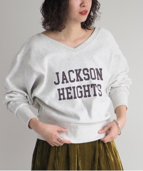 cepo（セポ）の「カシュクールロゴスウェット　2WAY（スウェット・レディース・オフホワイト/ベージュ・M）」の3枚目の写真