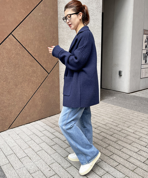 Spick & Span（スピックアンドスパン）の「オーバーサイズニットジャケット（その他アウター・レディース・ネイビー/その他1・FREE）」の15枚目の写真