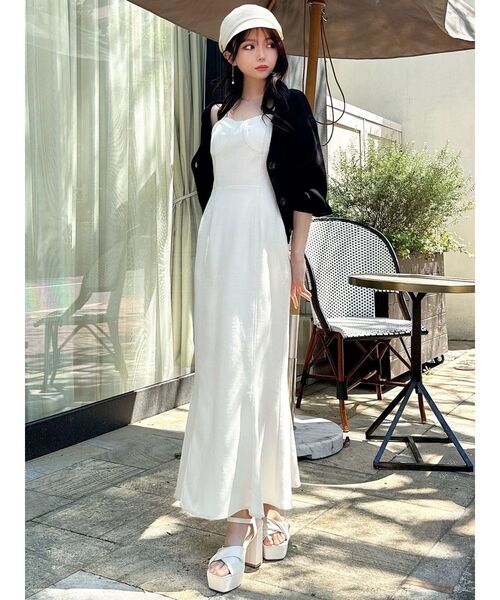 RESEXXY(リゼクシー)の「パフスリーブニットカーディガン(カーディガン/ボレロ・レディース・ブラック/ブルー/アイボリー・FREE)」の7枚目の写真