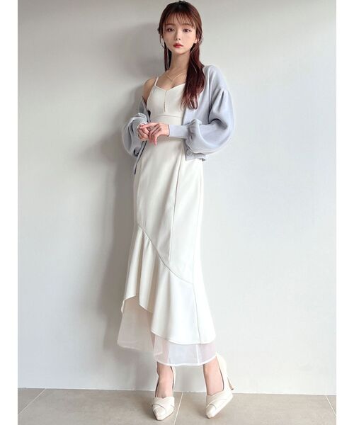 RESEXXY(リゼクシー)の「パフスリーブニットカーディガン(カーディガン/ボレロ・レディース・ブラック/ブルー/アイボリー・FREE)」の17枚目の写真