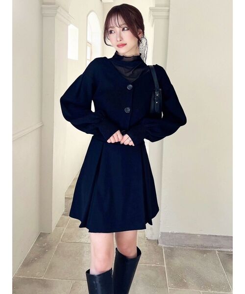 RESEXXY(リゼクシー)の「パフスリーブニットカーディガン(カーディガン/ボレロ・レディース・ブラック/ブルー/アイボリー・FREE)」の22枚目の写真