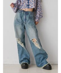 jouetie | コードワイドダメージデニム【セットアップ対応】(デニムパンツ)