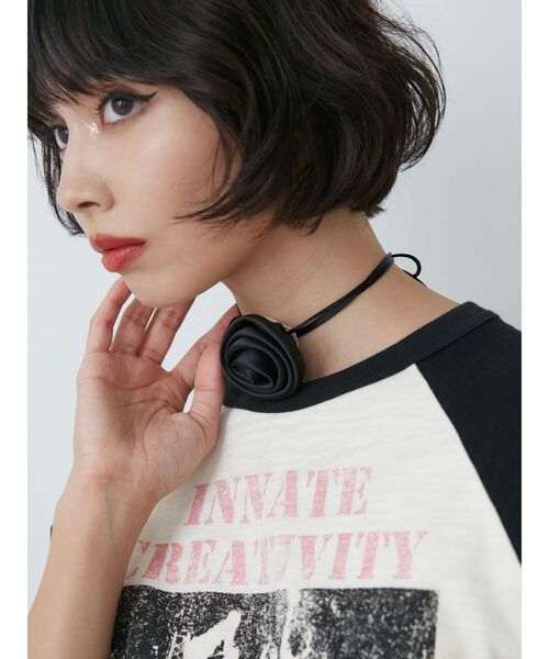 jouetie（ジュエティ）の「コサージュチョーカー（チョーカー・レディース・ブルー/ブラック・FREE）」の5枚目の写真