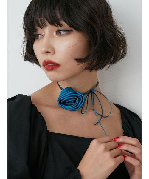 jouetie（ジュエティ）の「コサージュチョーカー（チョーカー・レディース・ブルー/ブラック・FREE）」の10枚目の写真