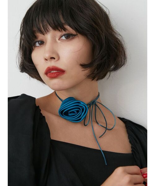 jouetie（ジュエティ）の「コサージュチョーカー（チョーカー・レディース・ブルー/ブラック・FREE）」の11枚目の写真
