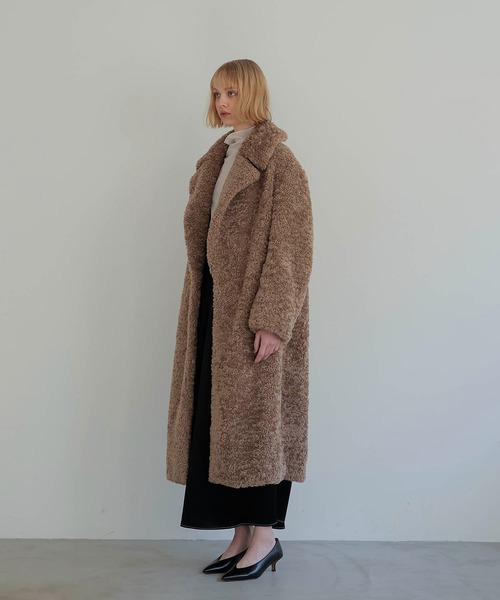 DRESSLAVE（ドレスレイブ）の「teddy bear long boa coat(テディベア 