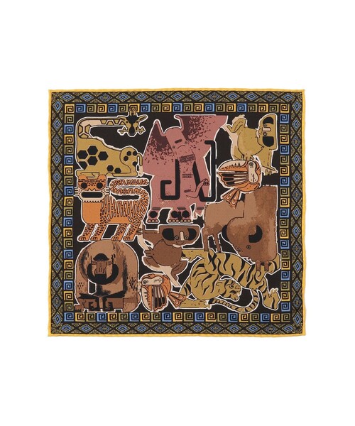 BEAMS F / シルク アニマル プリント チーフ（ハンカチ/ハンドタオル）｜BEAMS F（ビームスエフ）