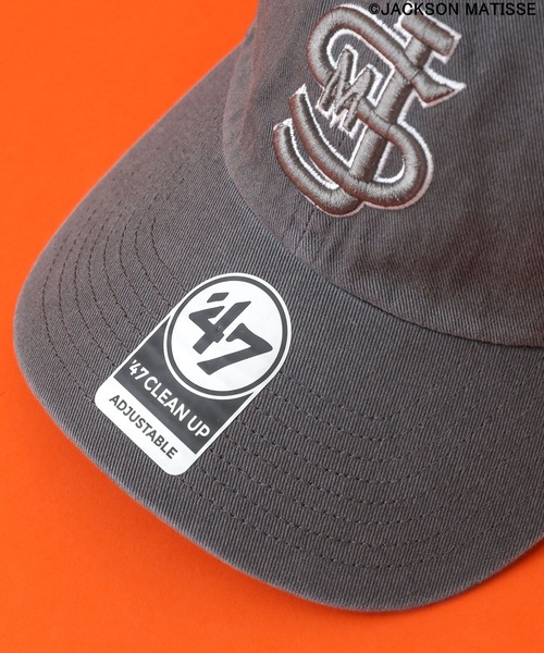 '47(フォーティーセブン)の「【JACKSON MATISSE×BAYFLOW】ワンポイントロゴCAP(キャップ・メンズ・ナチュラル/チャコール/ピンク・FREE)」の9枚目の写真