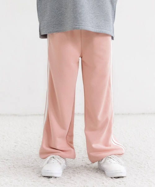 Bee des Bee(ビーデスビー)の「ラインパンツ(スウェットパンツ・キッズ・ブラック/杢グレー/ホワイト/ピンク/ブルー/ライラック・110cm/120cm/130cm/140cm/150cm/100cm)」の6枚目の写真