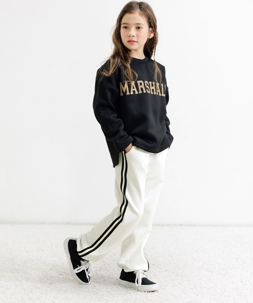 Bee des Bee(ビーデスビー)の「ラインパンツ(スウェットパンツ・キッズ・ブラック/杢グレー/ホワイト/ピンク/ブルー/ライラック・110cm/120cm/130cm/140cm/150cm/100cm)」の16枚目の写真