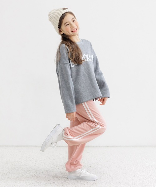 Bee des Bee(ビーデスビー)の「ラインパンツ(スウェットパンツ・キッズ・ブラック/杢グレー/ホワイト/ピンク/ブルー/ライラック・110cm/120cm/130cm/140cm/150cm/100cm)」の20枚目の写真