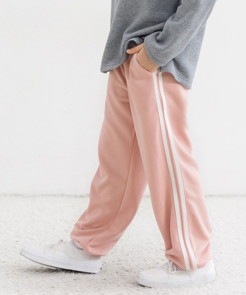 Bee des Bee(ビーデスビー)の「ラインパンツ(スウェットパンツ・キッズ・ブラック/杢グレー/ホワイト/ピンク/ブルー/ライラック・110cm/120cm/130cm/140cm/150cm/100cm)」の18枚目の写真