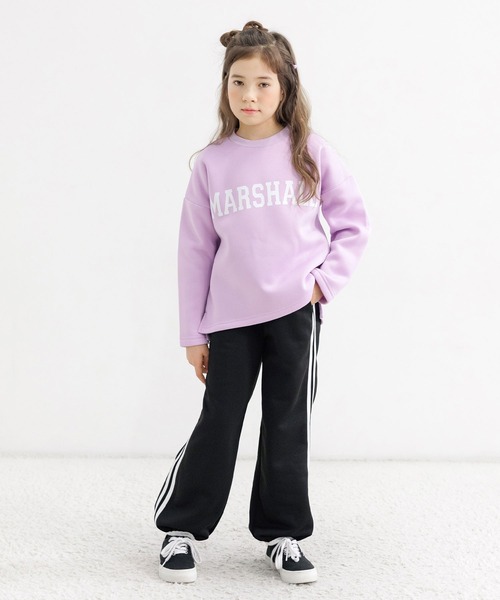 Bee des Bee(ビーデスビー)の「ラインパンツ(スウェットパンツ・キッズ・ブラック/杢グレー/ホワイト/ピンク/ブルー/ライラック・110cm/120cm/130cm/140cm/150cm/100cm)」の22枚目の写真