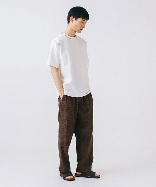 BEAMS HEART(ビームスハート)の「プリント リラックス アンクル パンツ(ウォッシャブル)(その他パンツ・メンズ・ネイビー/ブラウン・MEDIUM/SMALL/LARGE)」の6枚目の写真
