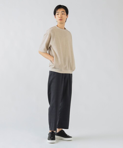 BEAMS HEART(ビームスハート)の「プリント リラックス アンクル パンツ(ウォッシャブル)(その他パンツ・メンズ・ネイビー/ブラウン・MEDIUM/SMALL/LARGE)」の10枚目の写真