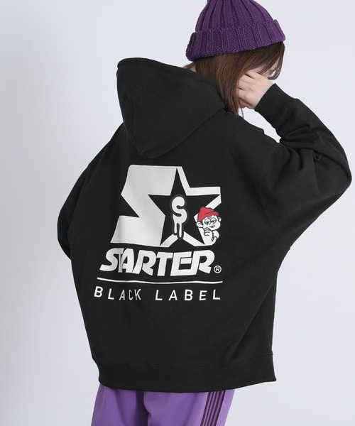 STARTER BLACK LABEL(スターターブラックレーベル)の「【SIDEWAY STANCE×STARTER BLACK LABEL】コラボ グラフィック プリント スウェット パーカー(パーカー・メンズ・ブラック/ホワイト・MEDIUM/X-LARGE/LARGE)」の13枚目の写真