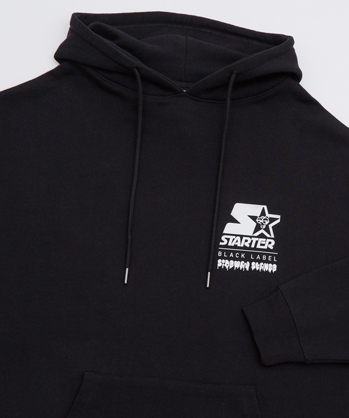 STARTER BLACK LABEL(スターターブラックレーベル)の「【SIDEWAY STANCE×STARTER BLACK LABEL】コラボ グラフィック プリント スウェット パーカー(パーカー・メンズ・ブラック/ホワイト・MEDIUM/X-LARGE/LARGE)」の17枚目の写真