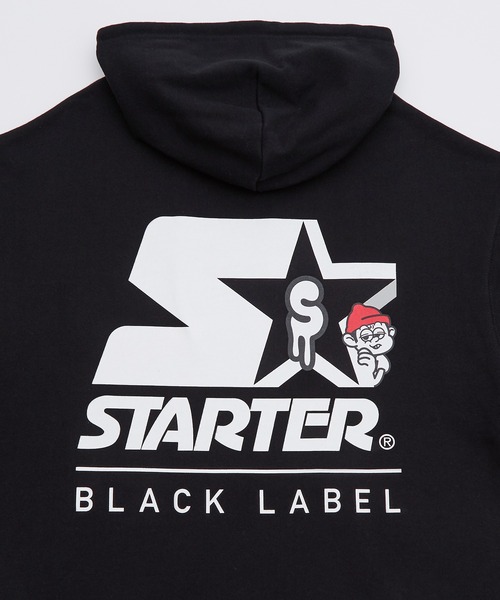 STARTER BLACK LABEL(スターターブラックレーベル)の「【SIDEWAY STANCE×STARTER BLACK LABEL】コラボ グラフィック プリント スウェット パーカー(パーカー・メンズ・ブラック/ホワイト・MEDIUM/X-LARGE/LARGE)」の18枚目の写真