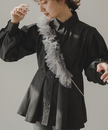 rectangle | ウエストタックペプラムシャツ(シャツ/ブラウス)