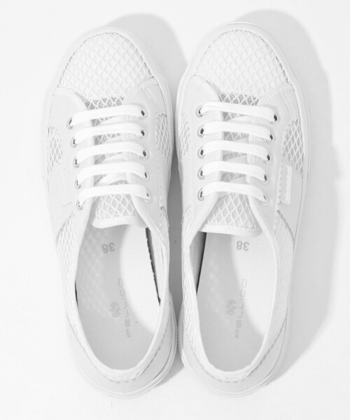 TOMORROWLAND （トゥモローランド）の「■■■受注生産予約品番のため【受注生産】PELLICO×SUPERGA メッシュ 限定スニーカー 2.0cm WHITE（スニーカー・レディース・ホワイト・41/40/39/38/37/36/35）」の4枚目の写真