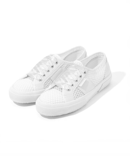 TOMORROWLAND （トゥモローランド）の「■■■受注生産予約品番のため【受注生産】PELLICO×SUPERGA メッシュ 限定スニーカー 2.0cm WHITE（スニーカー・レディース・ホワイト・41/40/39/38/37/36/35）」の3枚目の写真