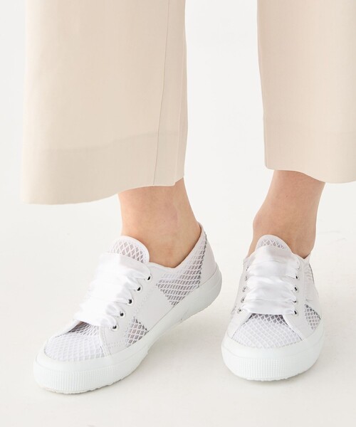 TOMORROWLAND （トゥモローランド）の「■■■受注生産予約品番のため【受注生産】PELLICO×SUPERGA メッシュ 限定スニーカー 2.0cm WHITE（スニーカー・レディース・ホワイト・41/40/39/38/37/36/35）」の12枚目の写真