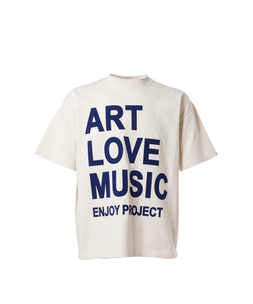 A LOVE MOVEMENT(アラブムーブメント)の「"BASIC SHORT SLEEVE T-SHIRTS ""ART LOVE MUSIC"""(Tシャツ/カットソー・メンズ・アイボリー・L/M/XL)」の1枚目の写真