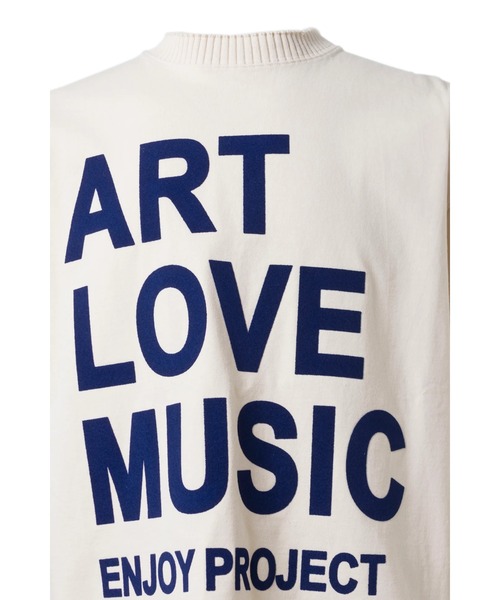 A LOVE MOVEMENT(アラブムーブメント)の「"BASIC SHORT SLEEVE T-SHIRTS ""ART LOVE MUSIC"""(Tシャツ/カットソー・メンズ・アイボリー・L/M/XL)」の5枚目の写真
