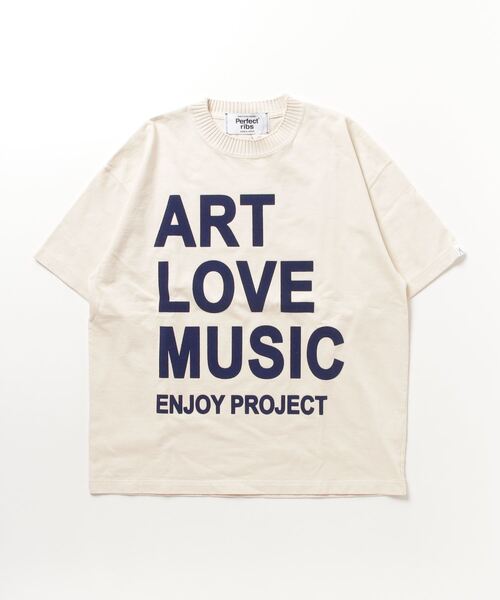 A LOVE MOVEMENT(アラブムーブメント)の「"BASIC SHORT SLEEVE T-SHIRTS ""ART LOVE MUSIC"""(Tシャツ/カットソー・メンズ・アイボリー・L/M/XL)」の9枚目の写真