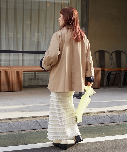 w closet（ダブルクローゼット）の「テーラードジャケット（テーラードジャケット・レディース・ベージュ/チェック/ライトグレー・FREE）」の12枚目の写真