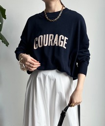 【前後2WAY】COURAGEロゴニット