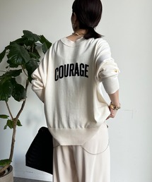 【前後2WAY】COURAGEロゴニット
