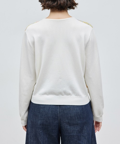 ROPE'（ロペ）の「【洗える】ヴィンテージスカーフプリントカーディガン【セットアップ対応】（カーディガン/ボレロ・レディース・ネイビー/オフホワイト・FREE）」の21枚目の写真