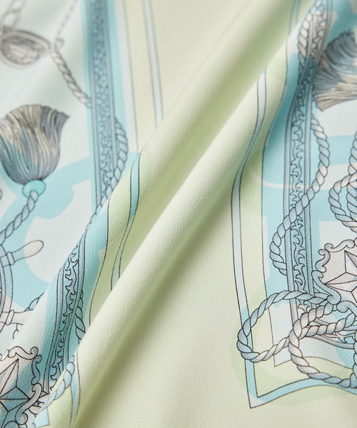 ROPE'（ロペ）の「【洗える】ヴィンテージスカーフプリントカーディガン【セットアップ対応】（カーディガン/ボレロ・レディース・ネイビー/オフホワイト・FREE）」の14枚目の写真