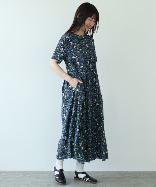 bulle de savon（ビュルデサボン）の「アリッサム プリント ワンピース