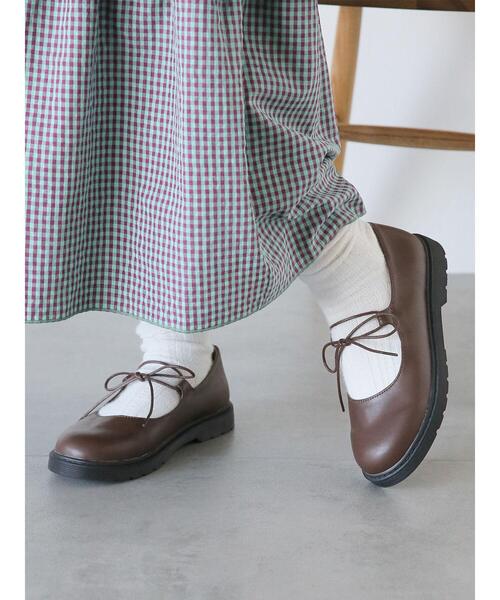 ehka sopo（エヘカソポ）の「リボンストラップシューズ（その他シューズ・レディース・ブラック/ブラウン/キナリ・L/M）」の17枚目の写真