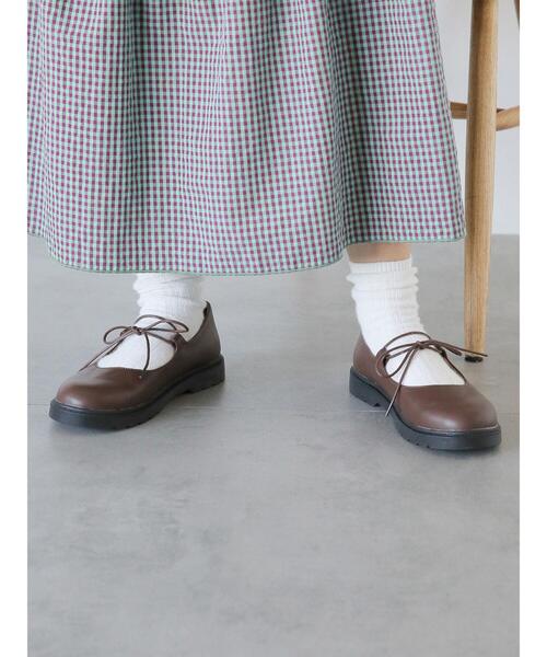 ehka sopo（エヘカソポ）の「リボンストラップシューズ（その他シューズ・レディース・ブラック/ブラウン/キナリ・L/M）」の11枚目の写真