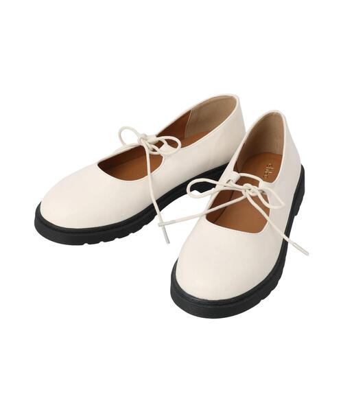 ehka sopo（エヘカソポ）の「リボンストラップシューズ（その他シューズ・レディース・ブラック/ブラウン/キナリ・L/M）」の4枚目の写真