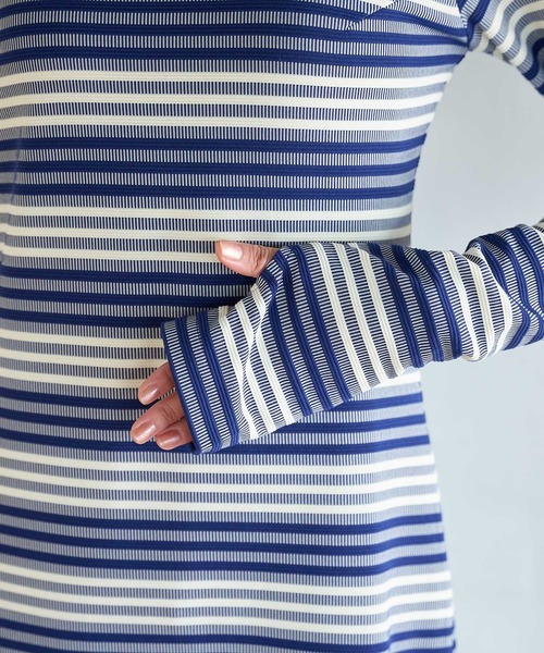 VIS（ビス）の「ジャガードマルチボーダーカットワンピ（ワンピース・レディース・ブラック系その他/グリーン系その他/ブルー系その他・FREE）」の17枚目の写真