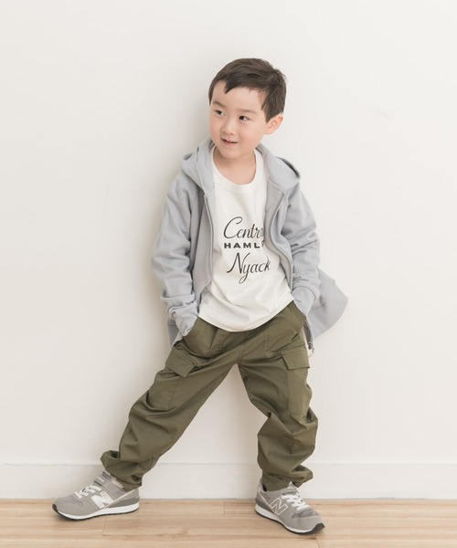 URBAN RESEARCH DOORS（アーバンリサーチドアーズ）の「裏毛ジップパーカー(KIDS)（パーカー・キッズ・グレー/ブルー・135/120/105）」の13枚目の写真