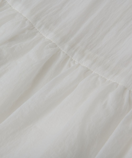 un dix cors（アンディコール）の「シアーオーガンブラウス（シャツ/ブラウス・レディース・オフホワイト/ネイビー/ブラウン・FREE）」の18枚目の写真