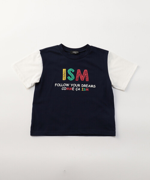 COMME CA ISM（コムサイズム）の「グラフィックプリント 半袖Tシャツ（Tシャツ/カットソー・キッズ・ブラック/ライラック/ホワイト×ネイビー/オートミール/ネイビー×ホワイト/ミント・100cm/110cm/120cm/130cm/140cm/150cm）」の22枚目の写真